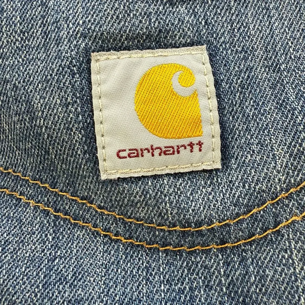 Carhartt Jeans Men's 32x33 Blue Straight Leg Work Wear Classic Fit Rugged